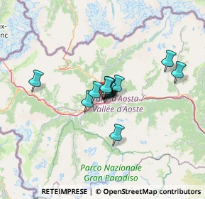 Mappa Via Monte Pasubio, 11100 Aosta AO, Italia (7.27538)