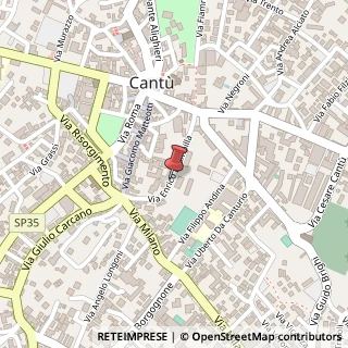 Mappa Via Enrico Brambilla,  12, 22063 Cantù, Como (Lombardia)