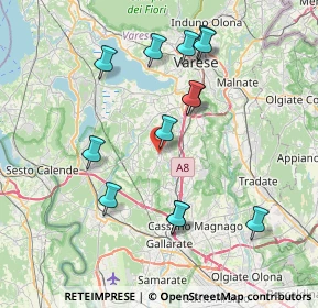 Mappa Via Piave, 21040 Sumirago VA, Italia (7.61769)
