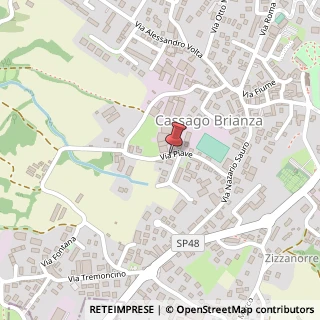 Mappa Via Piave, 11/A, 23893 Cassago Brianza, Lecco (Lombardia)