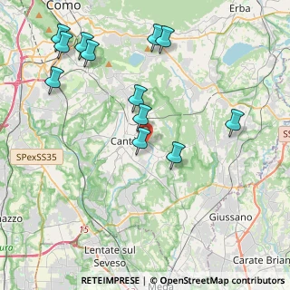Mappa Via Domea, 22063 Cantù CO, Italia (4.54833)