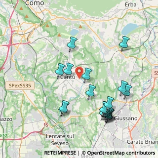Mappa Via Domea, 22063 Cantù CO, Italia (4.345)