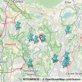 Mappa Via Domea, 22063 Cantù CO, Italia (4.81273)