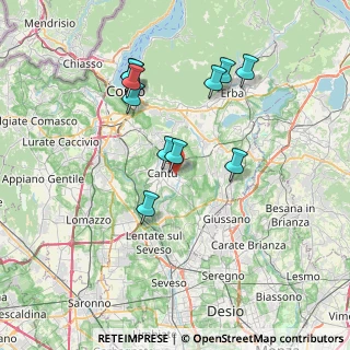 Mappa Via Domea, 22063 Cantù CO, Italia (6.85455)