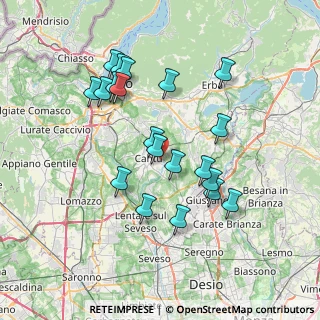 Mappa Via Domea, 22063 Cantù CO, Italia (6.9705)