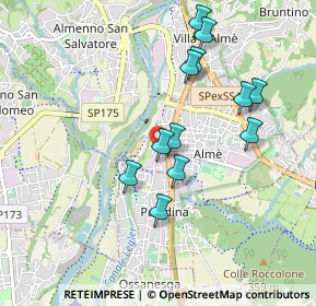 Mappa Via Alessandro Volta, 24011 Almè BG, Italia (0.85917)