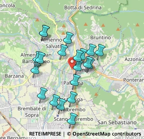 Mappa Via Alessandro Volta, 24011 Almè BG, Italia (1.565)
