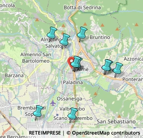 Mappa Via Alessandro Volta, 24011 Almè BG, Italia (1.59273)