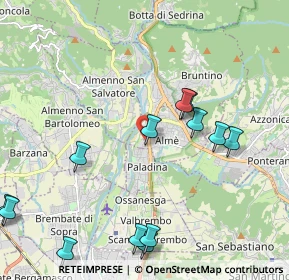 Mappa Via Alessandro Volta, 24011 Almè BG, Italia (2.47)