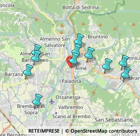 Mappa Via Alessandro Volta, 24011 Almè BG, Italia (1.82182)