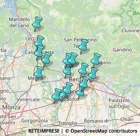 Mappa Via Alessandro Volta, 24011 Almè BG, Italia (11.57588)