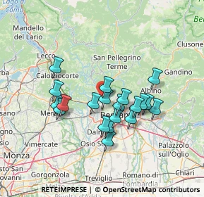 Mappa Via Alessandro Volta, 24011 Almè BG, Italia (11.5075)