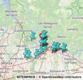 Mappa Via Alessandro Volta, 24011 Almè BG, Italia (10.153)