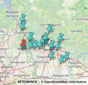 Mappa Via Alessandro Volta, 24011 Almè BG, Italia (10.92789)
