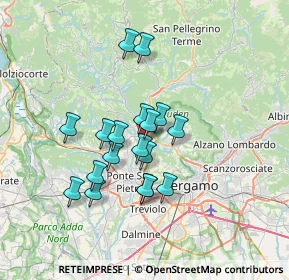 Mappa Via Alessandro Volta, 24011 Almè BG, Italia (5.53556)