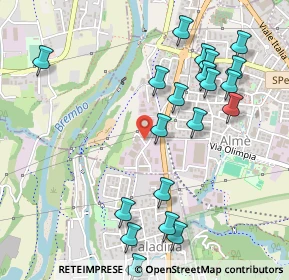 Mappa Via Alessandro Volta, 24011 Almè BG, Italia (0.572)