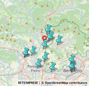 Mappa Via Alessandro Volta, 24011 Almè BG, Italia (3.625)