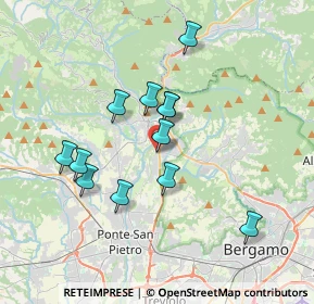 Mappa Via Alessandro Volta, 24011 Almè BG, Italia (3.14333)