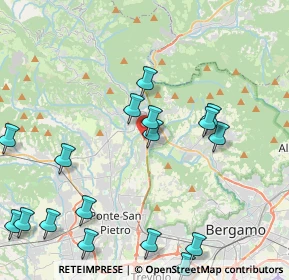 Mappa Via Alessandro Volta, 24011 Almè BG, Italia (5.628)
