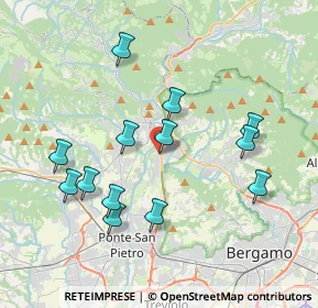 Mappa Via Alessandro Volta, 24011 Almè BG, Italia (3.76231)