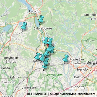 Mappa Via binda, 24034 Cisano Bergamasco BG, Italia (5.37857)