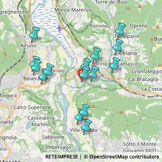 Mappa Via binda, 24034 Cisano Bergamasco BG, Italia (1.90067)
