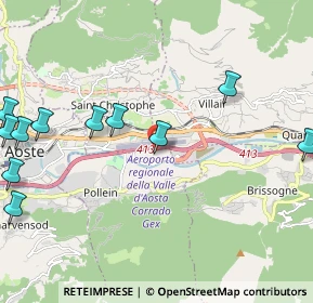 Mappa Località Autoporto, 11100 Pollein AO, Italia (2.76909)