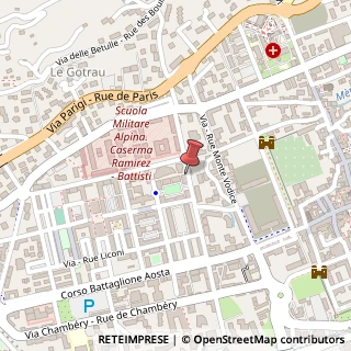 Mappa Via Giorgio Elter, 17, 11100 Aosta, Aosta (Valle d'Aosta)