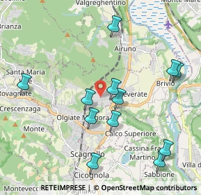 Mappa Via del Portone, 23887 Olgiate Molgora LC, Italia (2.1375)