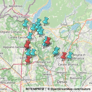 Mappa Viale Alla Madonna, 22063 Cantù CO, Italia (6.319)