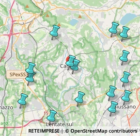 Mappa Via Alberto da Giussano, 22063 Cantù CO, Italia (5.08667)