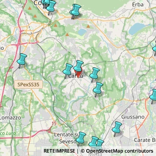 Mappa Viale della Madonna, 22063 Cantù CO, Italia (6.6765)