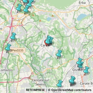 Mappa Via Alberto da Giussano, 22063 Cantù CO, Italia (6.592)