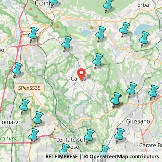 Mappa Via Alberto da Giussano, 22063 Cantù CO, Italia (6.451)