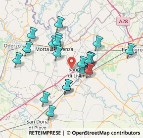 Mappa Via Fornace, 31045 Motta di Livenza TV, Italia (6.6755)