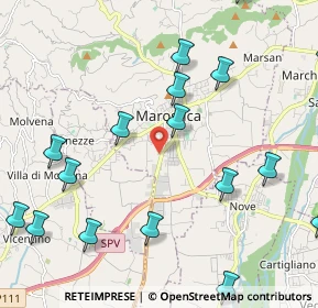 Mappa Via Fermi presso Poliambulatorio SALUS, 36063 Marostica VI, Italia (2.74)