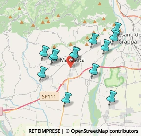 Mappa Via Fermi presso Poliambulatorio SALUS, 36063 Marostica VI, Italia (3.32615)
