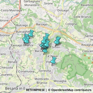 Mappa Via Sirtori, 23891 Barzanò LC, Italia (1.01933)