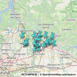 Mappa Via galleria del commercio, 24030 Almenno San Bartolomeo BG, Italia (9.9455)