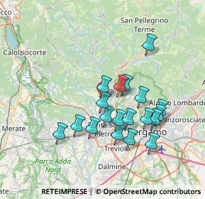 Mappa Galleria del Commercio, 24030 Almenno San Bartolomeo BG, Italia (6.41526)