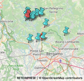 Mappa Via Arturo Toscanini, 24011 Almè BG, Italia (7.9765)