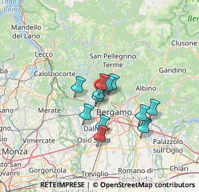 Mappa Via Arturo Toscanini, 24011 Almé BG, Italia (9.11583)