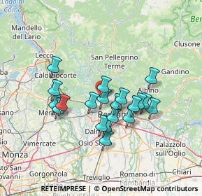 Mappa Via Arturo Toscanini, 24011 Almè BG, Italia (11.4845)