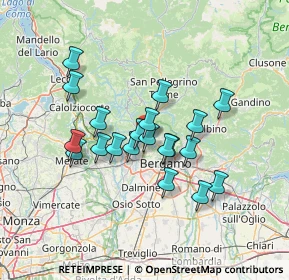 Mappa Via Silvio Pellico, 24011 Almè BG, Italia (11.243)