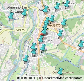 Mappa Via Arturo Toscanini, 24011 Almè BG, Italia (0.965)