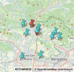 Mappa Via Arturo Toscanini, 24011 Almè BG, Italia (3.04091)