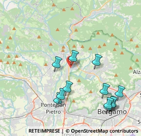 Mappa Via Arturo Toscanini, 24011 Almè BG, Italia (4.4425)