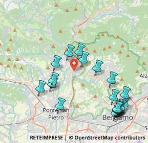 Mappa Via Arturo Toscanini, 24011 Almè BG, Italia (4.5435)