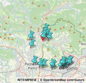 Mappa Via Silvio Pellico, 24011 Almè BG, Italia (4.0875)