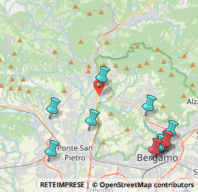 Mappa Via Arturo Toscanini, 24011 Almè BG, Italia (5.21091)